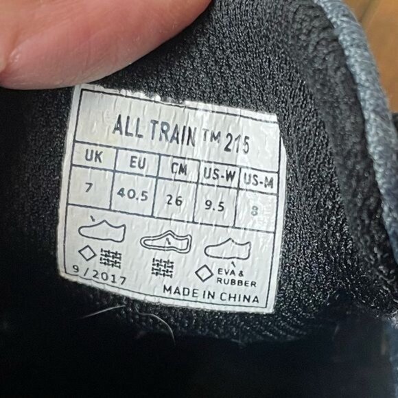 Inov-8 All Train 215 Gray Pink Training Shoes Size 9.5 Lightweight Mesh Durable - Picture 7 of 8